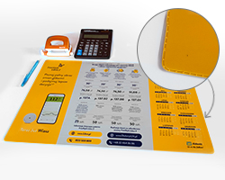 podkład reklamowy na biurko termozgrzewany