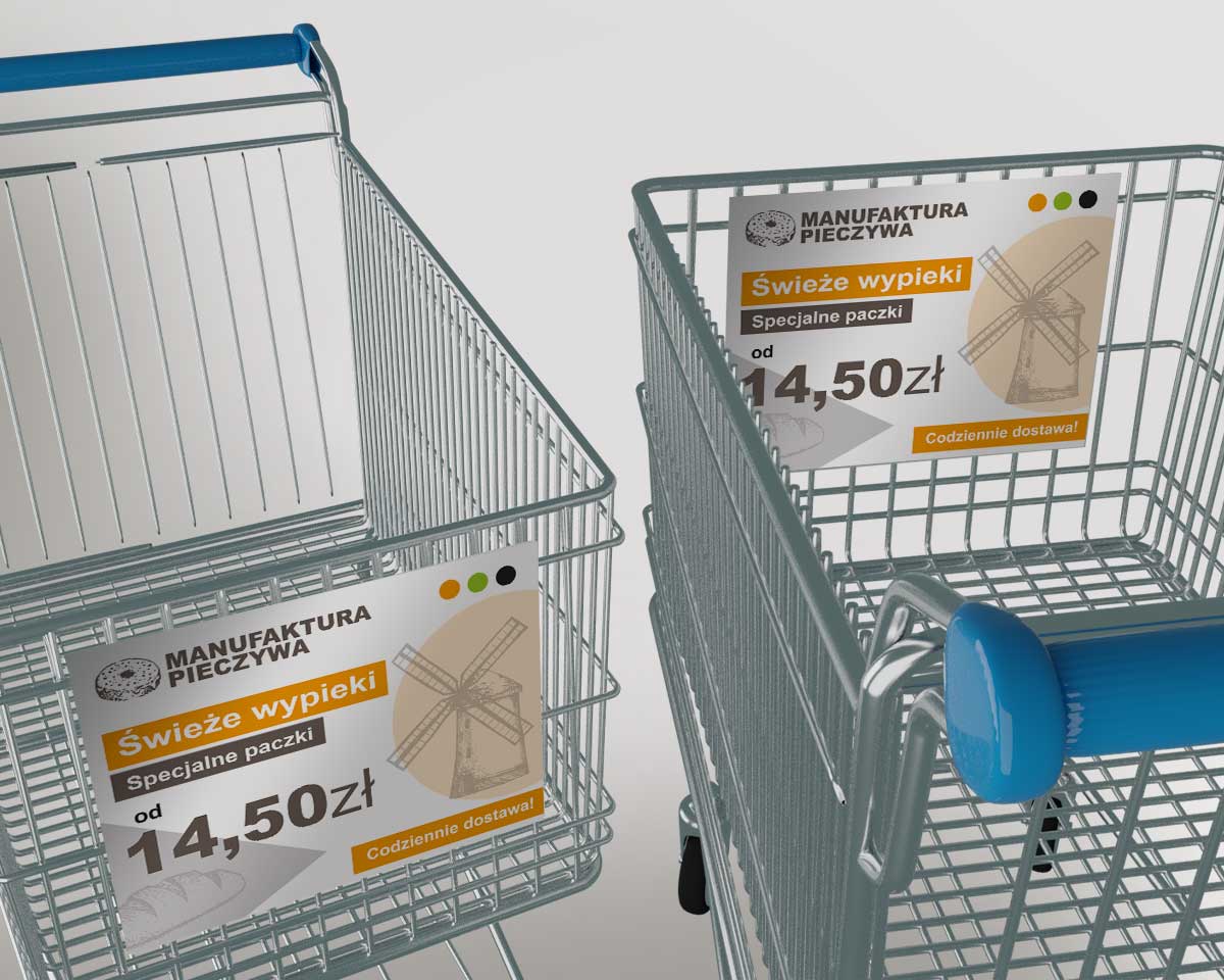wkładki reklamowe do wózków sklepowych