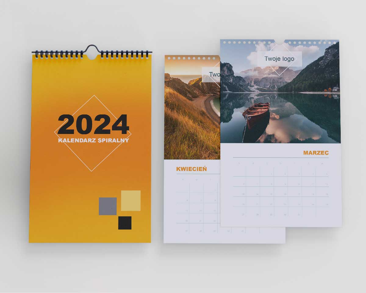 Kalendarz ścienny spiralowany