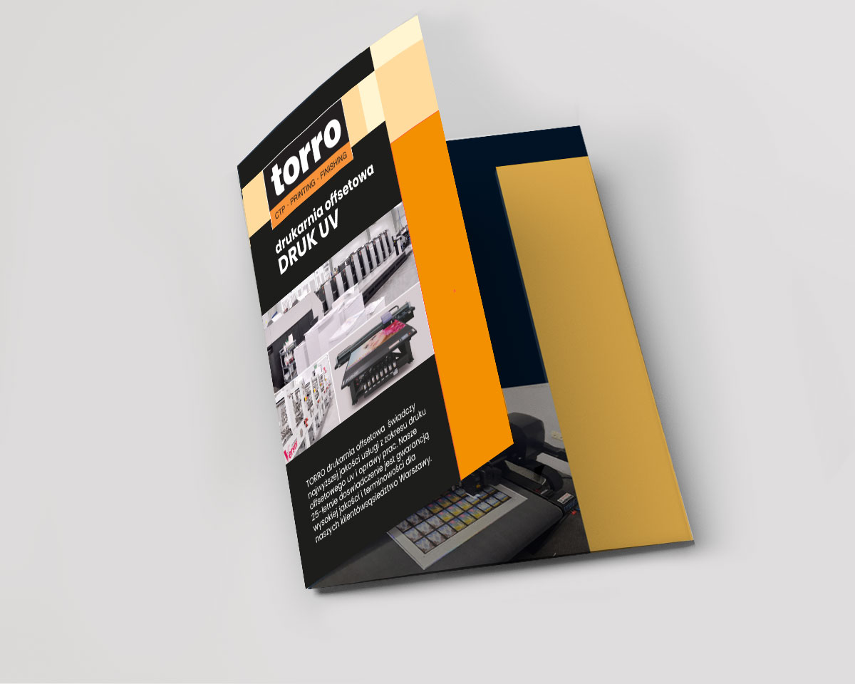 ulotki składane na pół