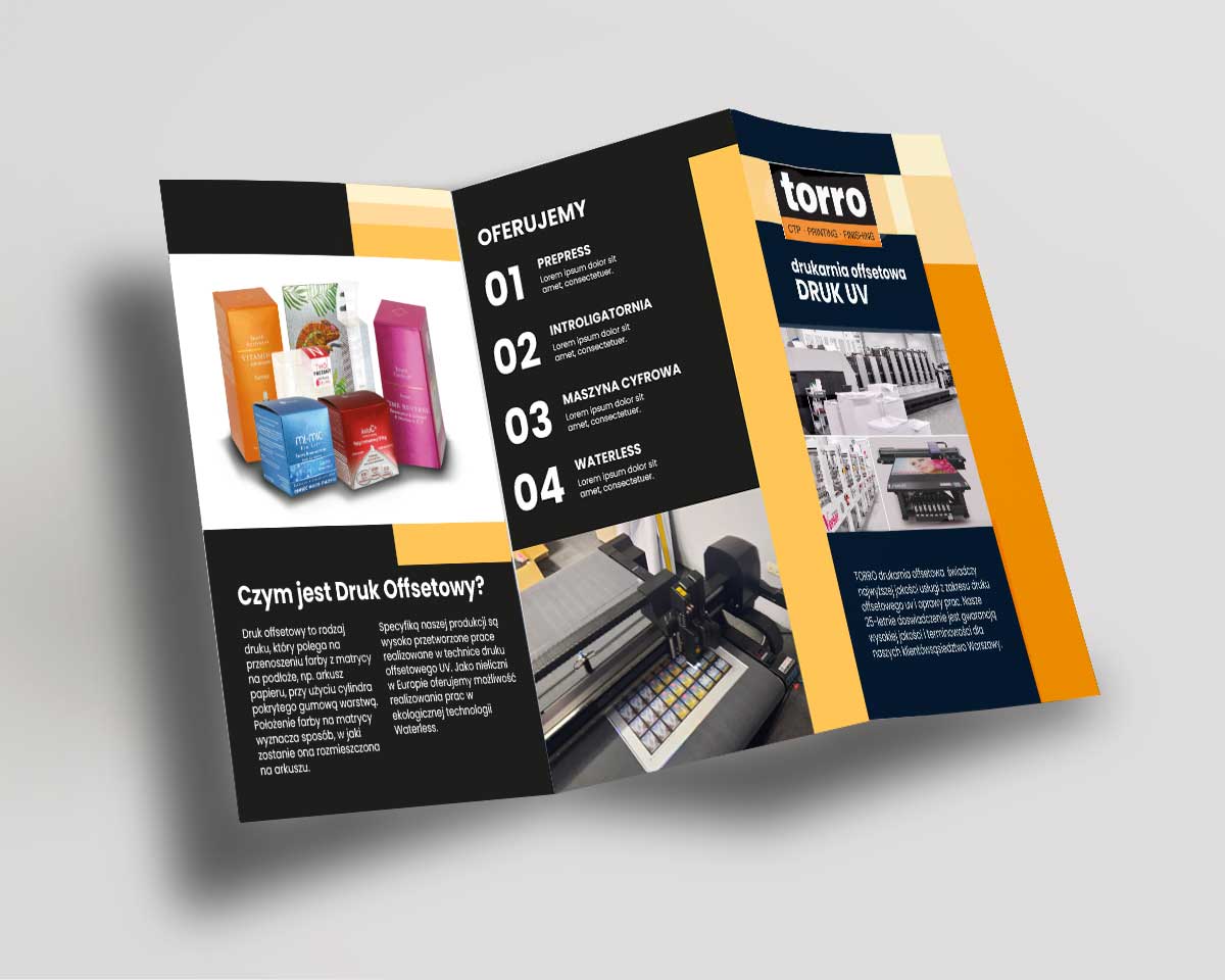 ulotki składane w "Z"