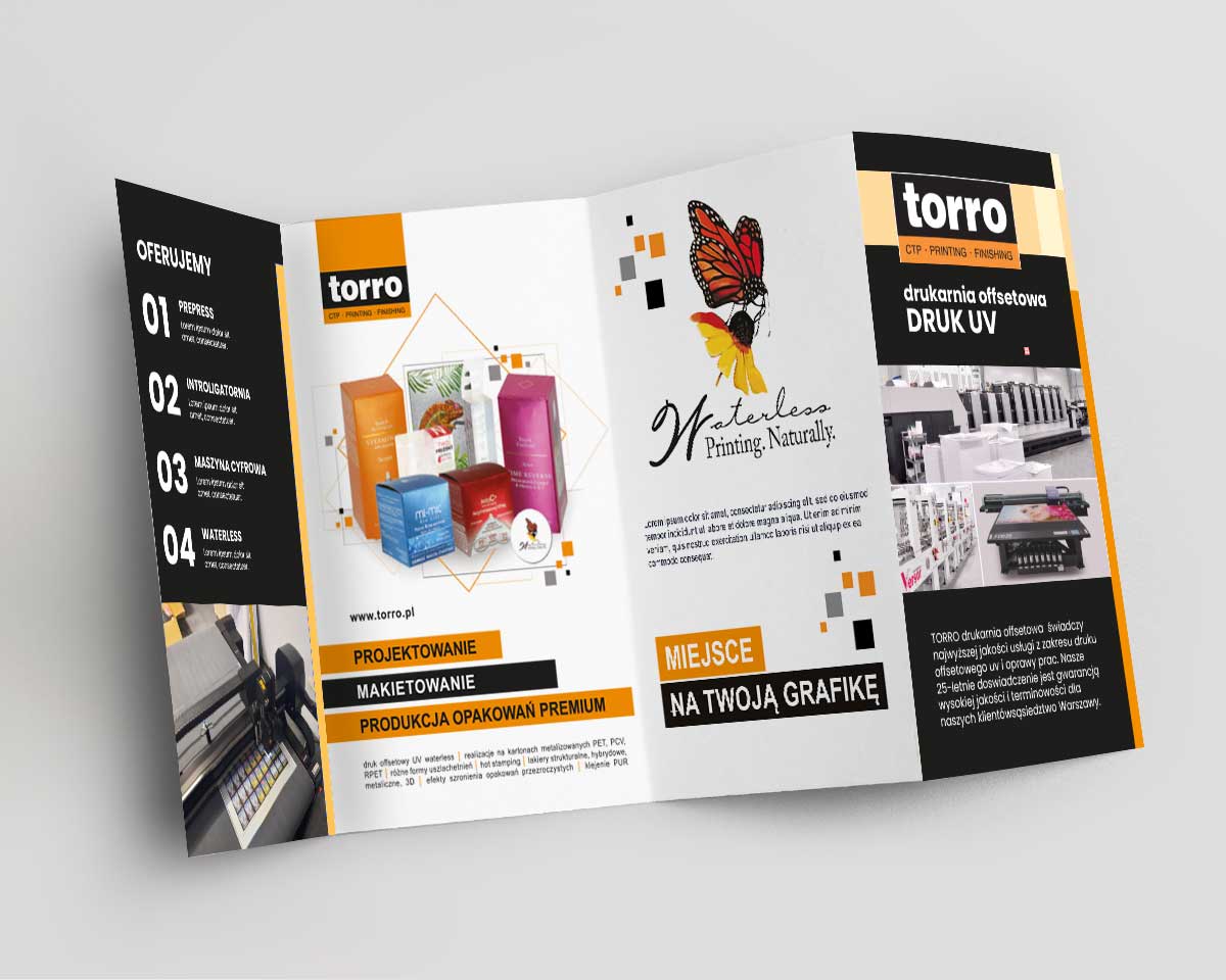 ulotki składane w "ZIG-ZAG"